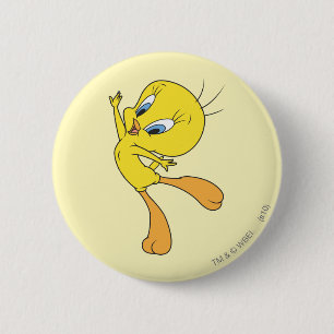 Macaron Rond 5 Cm TWEETY™ See Me Fly