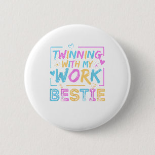 Macaron Rond 5 Cm Twinning With My Work Bestie Spirit Week Best Frie