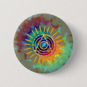 Macaron Rond 5 Cm Tyedye spirituel