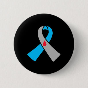 Macaron Rond 5 Cm Type 1 Insigne ruban de sensibilisation au diabète