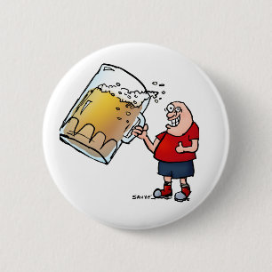 Macaron Rond 5 Cm Type Amusant Avec Une Seule Grande Bière