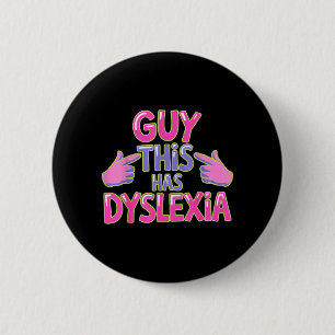 Macaron Rond 5 Cm Type Celui-Ci A Une Dyslexie Sensibilisation Neuro