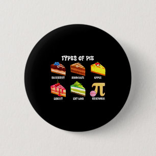 Macaron Rond 5 Cm Types De Tarte Drôle Pi Day Geek 3.14 Mathématique