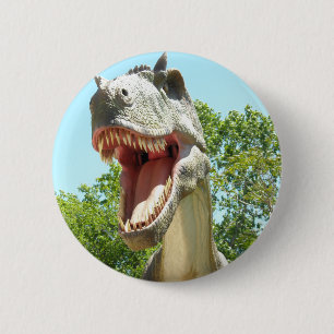 Macaron Rond 5 Cm Tyrannosaurus T-Rex Dinosaur