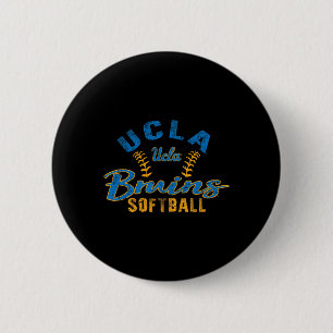 Macaron Rond 5 Cm Ucla Bruins Softll Vintage Sous Licence Officielle