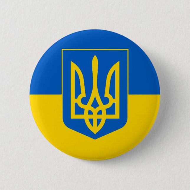 Macaron Rond 5 Cm Ukraine (Devant)