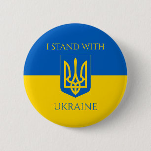 Macaron Rond 5 Cm ukraine emblem