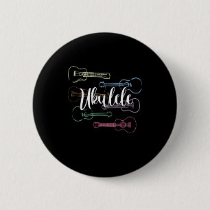 Macaron Rond 5 Cm Ukulele Guitare Instrument acoustique Musique Musi