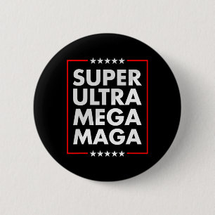 Macaron Rond 5 Cm Ultra Mega Maga Trump partisan libéral Républicain