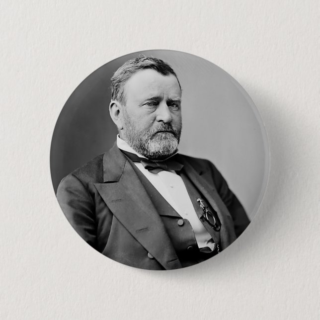 Macaron Rond 5 Cm Ulysses S. Grant (Devant)