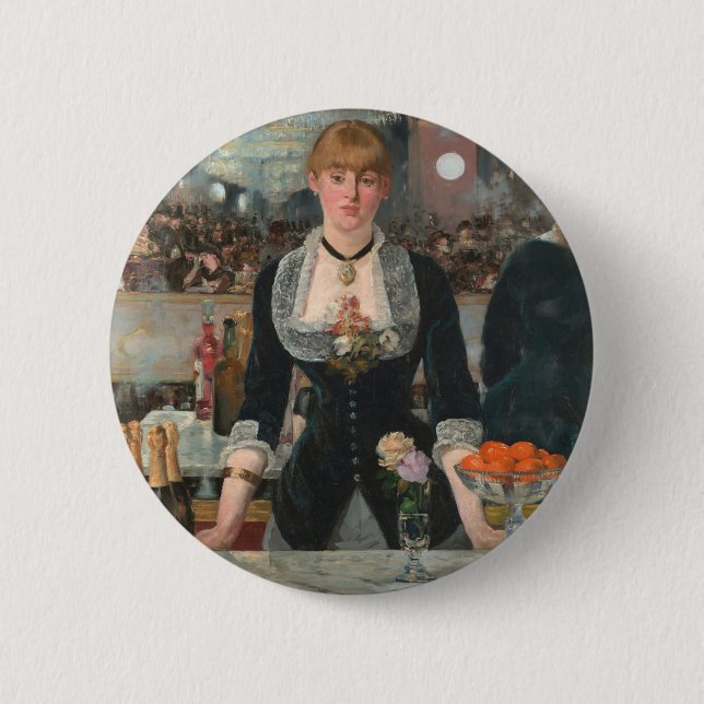 Macaron Rond 5 Cm Un bar aux Folies-Bergère Edouard Manet (Devant)