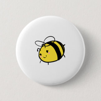 Macaron Rond 5 Cm Un bouton d'abeille