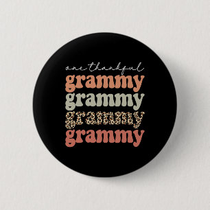 Macaron Rond 5 Cm Un Grammy Remerciements Arbre D'Automne Feuilles D