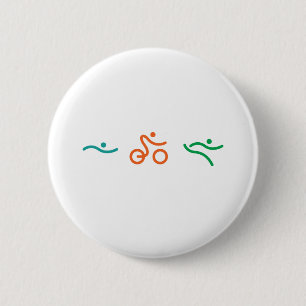 Macaron Rond 5 Cm Un grand cadeau de Triathlon pour votre ami ou fam