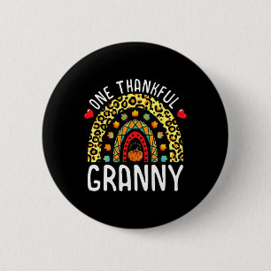 Macaron Rond 5 Cm Un Granny Thanksgiving Rainbow Leopard F