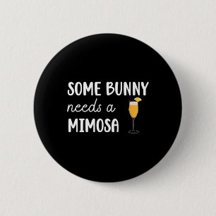 Macaron Rond 5 Cm Un Lapin a Besoin d'un Mimosa Drôle Hommes Femmes