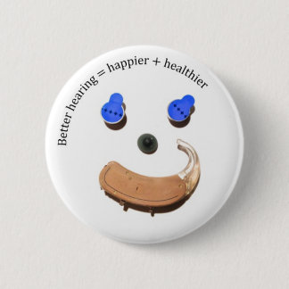 Macaron Rond 5 Cm un meilleur bouton de visage d'audition