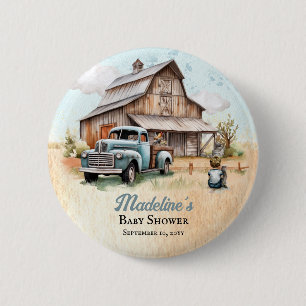 Macaron Rond 5 Cm Un mignon petit Baby shower agricole