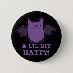 Macaron Rond 5 Cm Un Petit Bébé Drôle Petit Bébé Bat Pun Dark BG