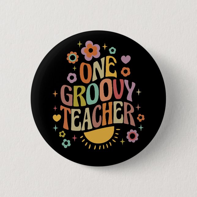 Macaron Rond 5 Cm Un professeur super cool (Devant)