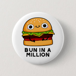 Macaron Rond 5 Cm Un Pun Dans Un Million Drôle De Burger Pun