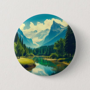 Macaron Rond 5 Cm Une beauté tranquille