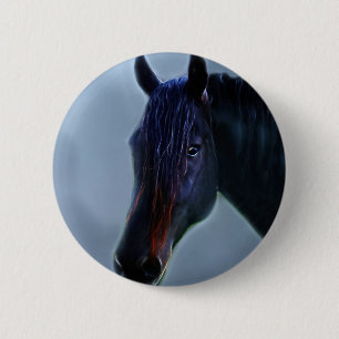 Macaron Rond 5 Cm Une curiosité de chevaux
