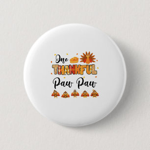 Macaron Rond 5 Cm Une dinde de Thanksgiving d'un Paw Paw reconnaissa