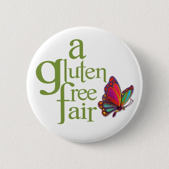 Macaron Rond 5 Cm Une foire libre de gluten - bouton (Devant)