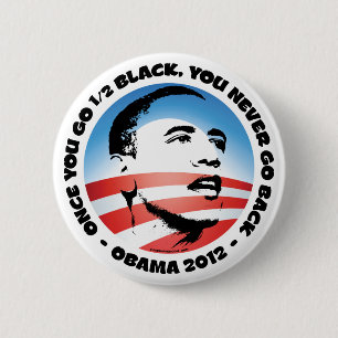 Macaron Rond 5 Cm Une fois que vous êtes 1/2 Noir, vous ne revenez 