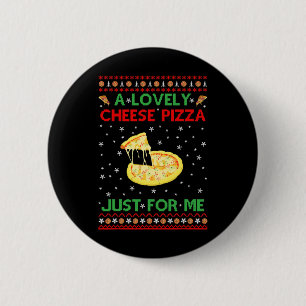 Macaron Rond 5 Cm Une jolie pizza au fromage en solo amusant Kevin X