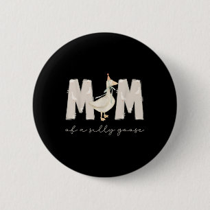 Macaron Rond 5 Cm Une maman d'oie idiote 1er premier anniversaire de