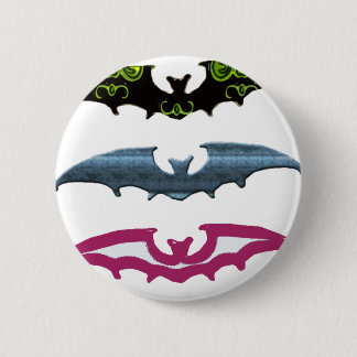 Macaron Rond 5 Cm Une petite chauve-souris Halloween mignonne