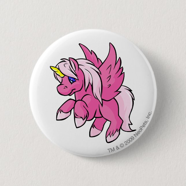 Macaron Rond 5 Cm Uni rose (Devant)