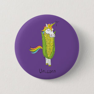 Macaron Rond 5 Cm Unicorn mignon Kids Funny Pun