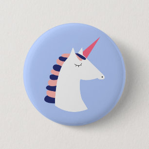 Macaron Rond 5 Cm Unicorne