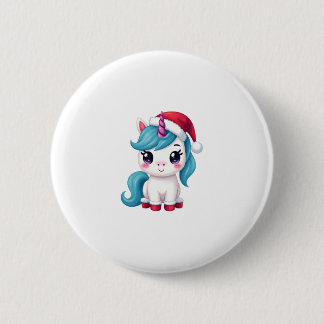 Macaron Rond 5 Cm Unicorns Christmas_Santa Claus Unicorn Tank Top (3