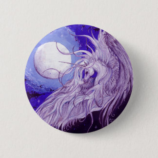 Macaron Rond 5 Cm Unicorns Moons Lunease Pegasus Purple Blue Horse