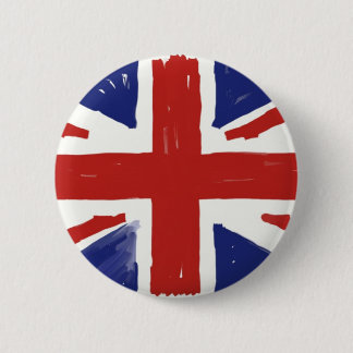 Macaron Rond 5 Cm Union Jack délabré