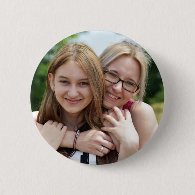 Macaron Rond 5 Cm Unique 2¼ Round Button with Your Picture (Devant)