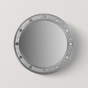 Macaron Rond 5 Cm UNIQUEMENT des dégradés de couleur - gris - anneau