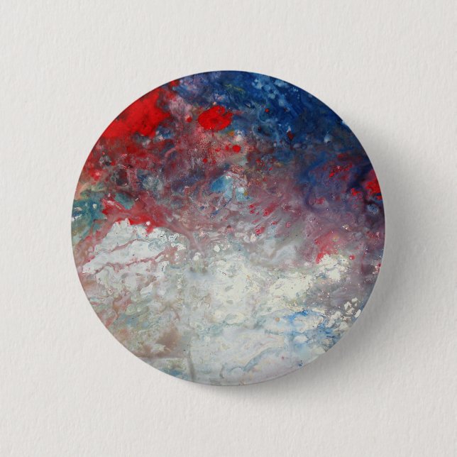 Macaron Rond 5 Cm Univers - Galaxie - Cosmos - Voie Lactée (Devant)