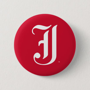 Macaron Rond 5 Cm Université d'État de Jacksonville Classique Lettre