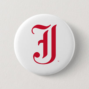 Macaron Rond 5 Cm Université d'État de Jacksonville Classique Lettre