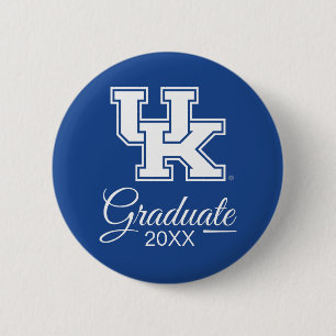 Macaron Rond 5 Cm Université du Kentucky   Graduation