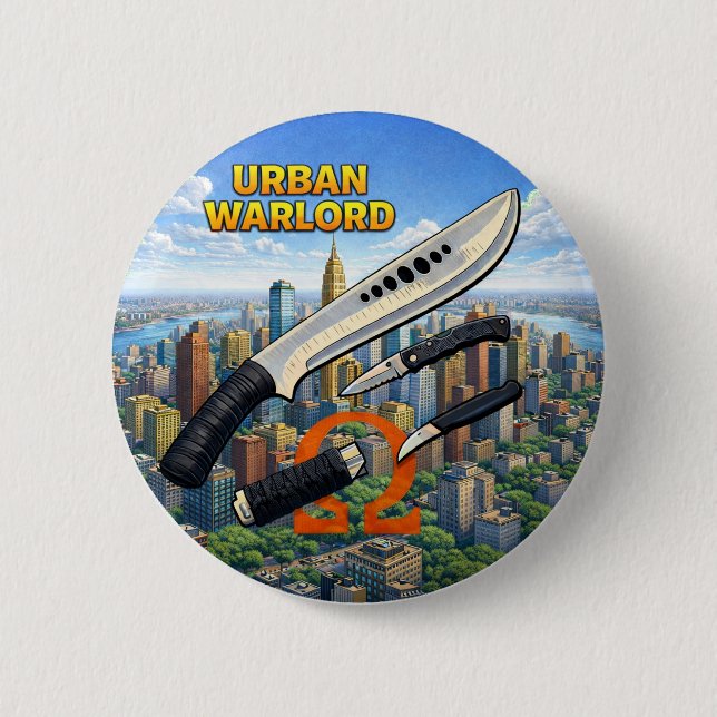Macaron Rond 5 Cm Urban Warlord Button (Devant)