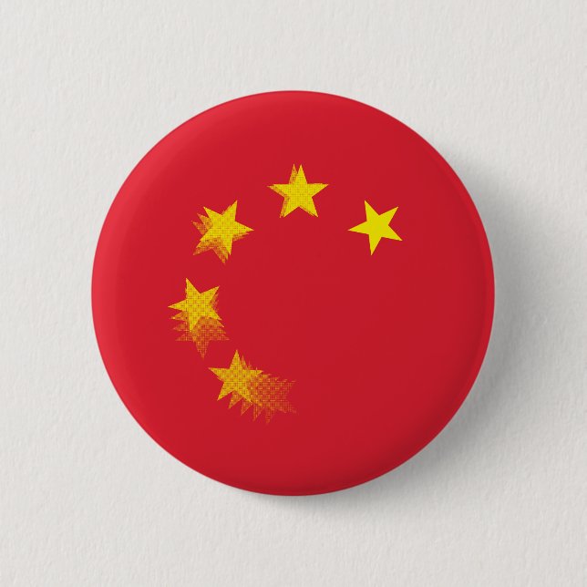 Macaron Rond 5 Cm USA contre CHINE / CHINE (Devant)
