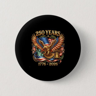 Macaron Rond 5 Cm Usa pride eagle 250 years 1776-2026 4th july