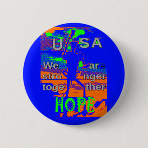 Macaron Rond 5 Cm USA - Une Tapisserie patriotique