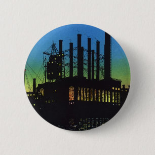 Macaron Rond 5 Cm Usine de fabrication au coucher du soleil, Entrepr